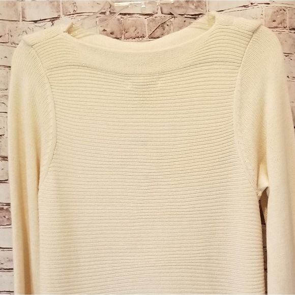 DANA BUCHMAN BNWT Cable Long Sleeve Sweater LARGE - Picture 5 of 8